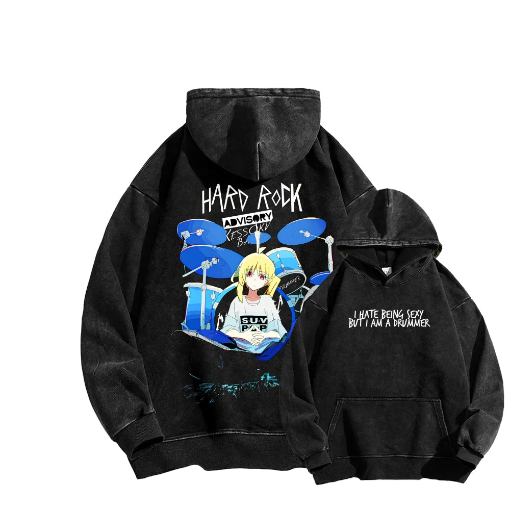 Bocchi Unisex washed sweatshirts 2510021504