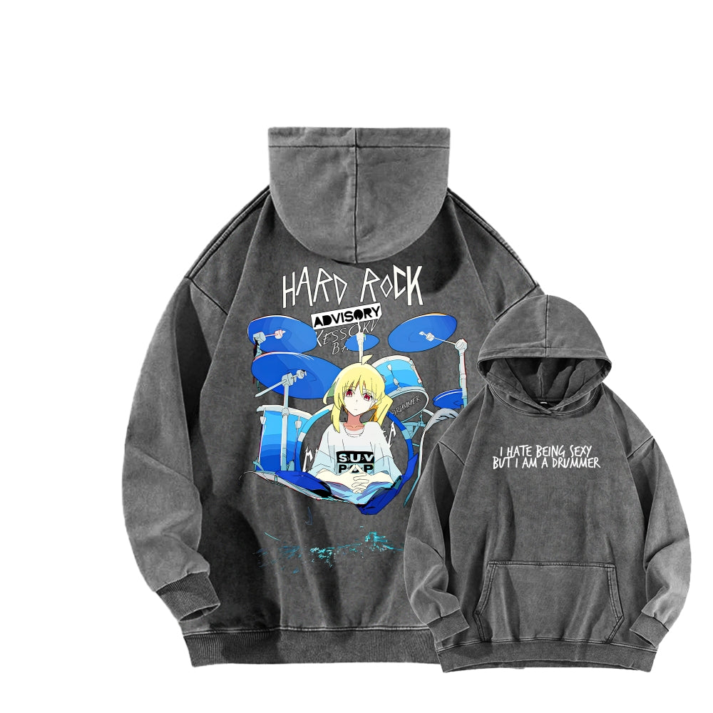 Bocchi Unisex washed sweatshirts 2510021504