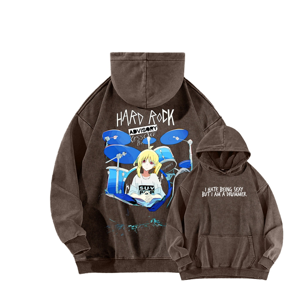 Bocchi Unisex washed sweatshirts 2510021504