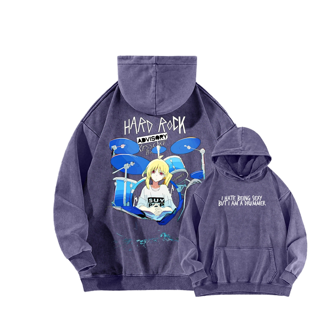 Bocchi Unisex washed sweatshirts 2510021504
