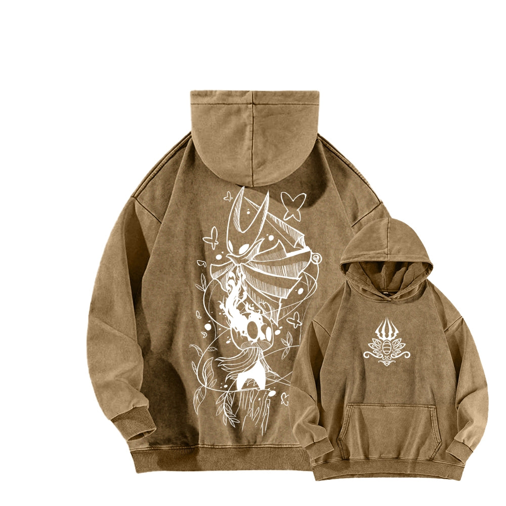 Hollow Knight Unisex washed sweatshirts 2510021608