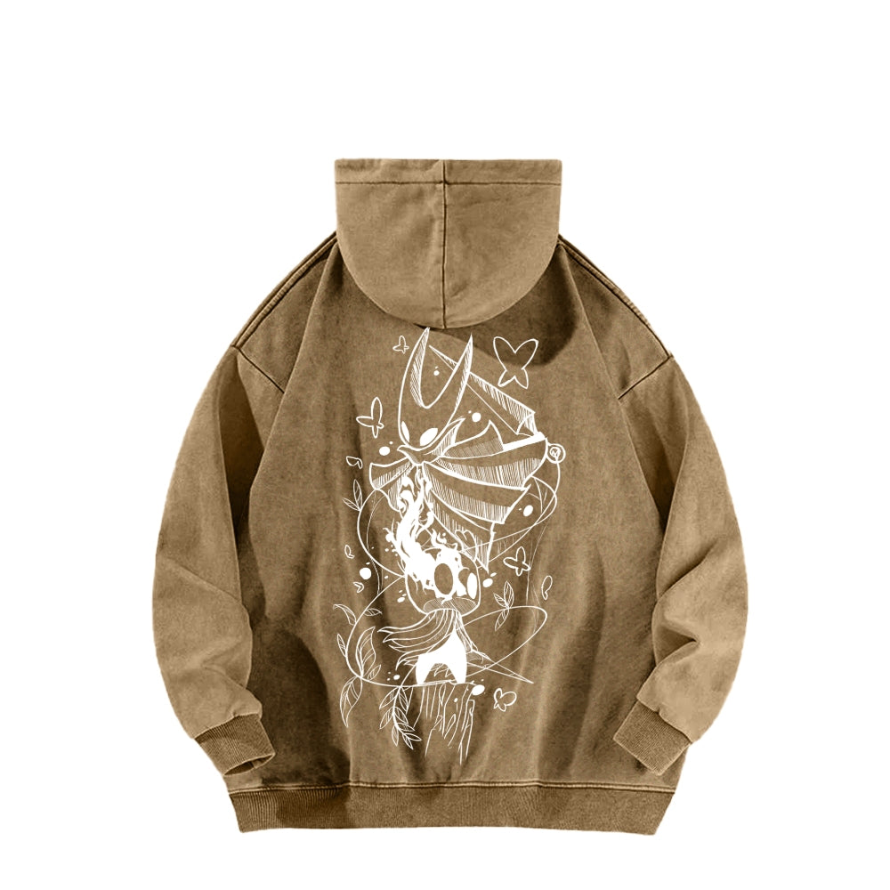 Hollow Knight Unisex washed sweatshirts 2510021608