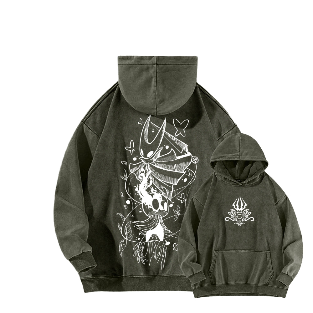 Hollow Knight Unisex washed sweatshirts 2510021608