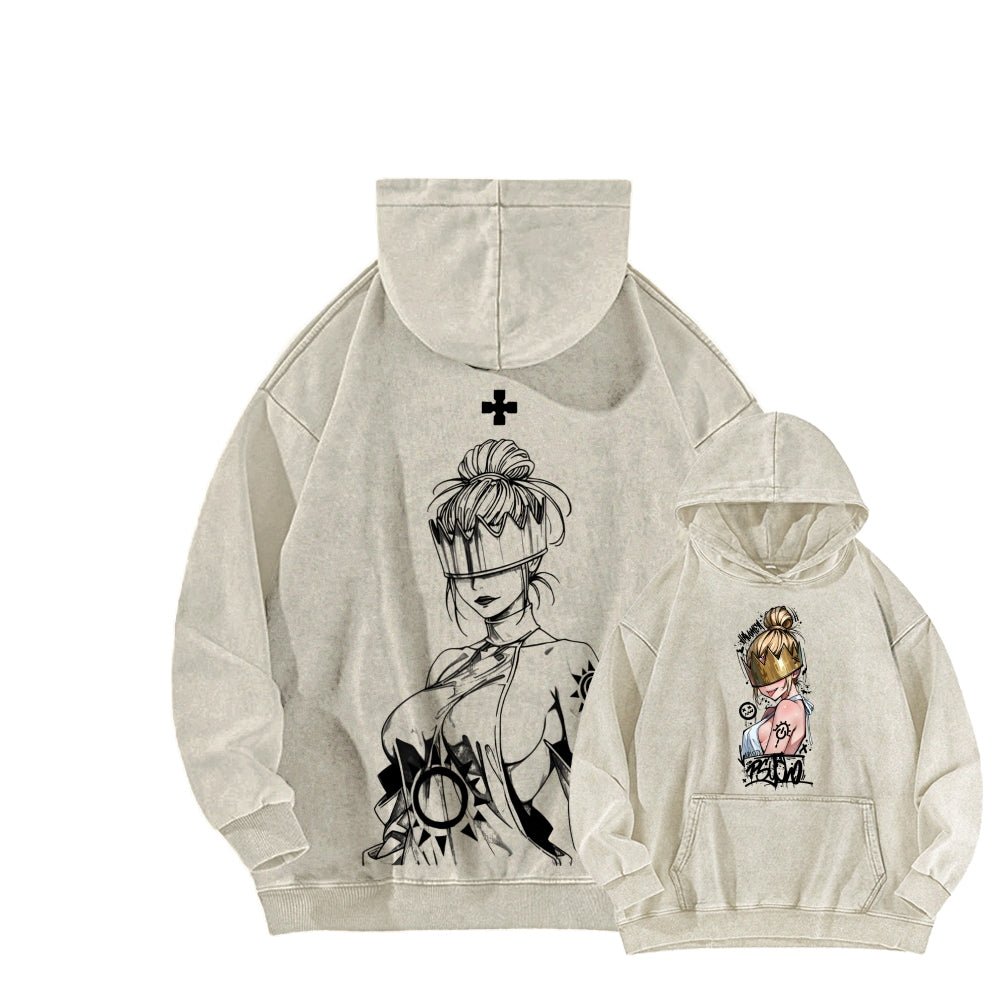 Fire Force Unisex washed sweatshirts 2511000741