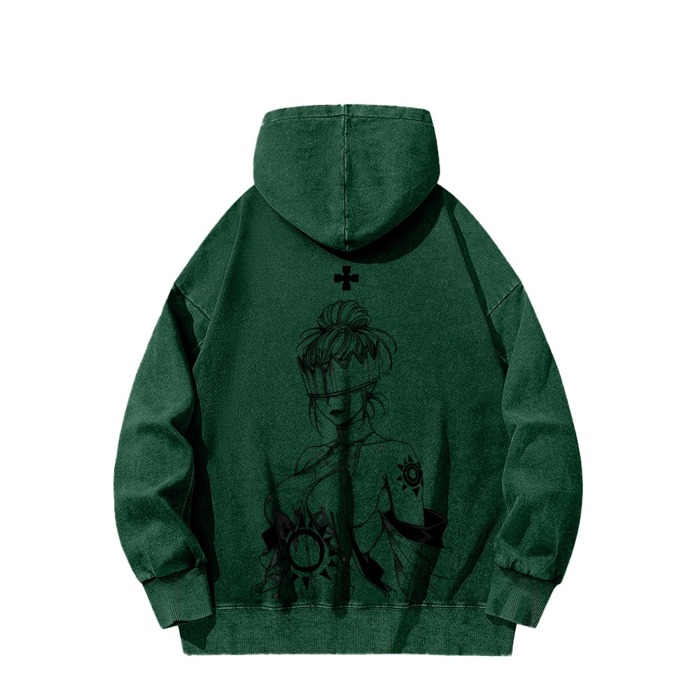 Fire Force Unisex washed sweatshirts 2511000741