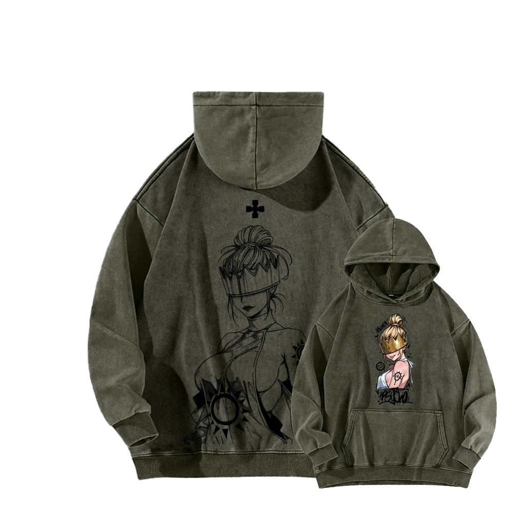 Fire Force Unisex washed sweatshirts 2511000741