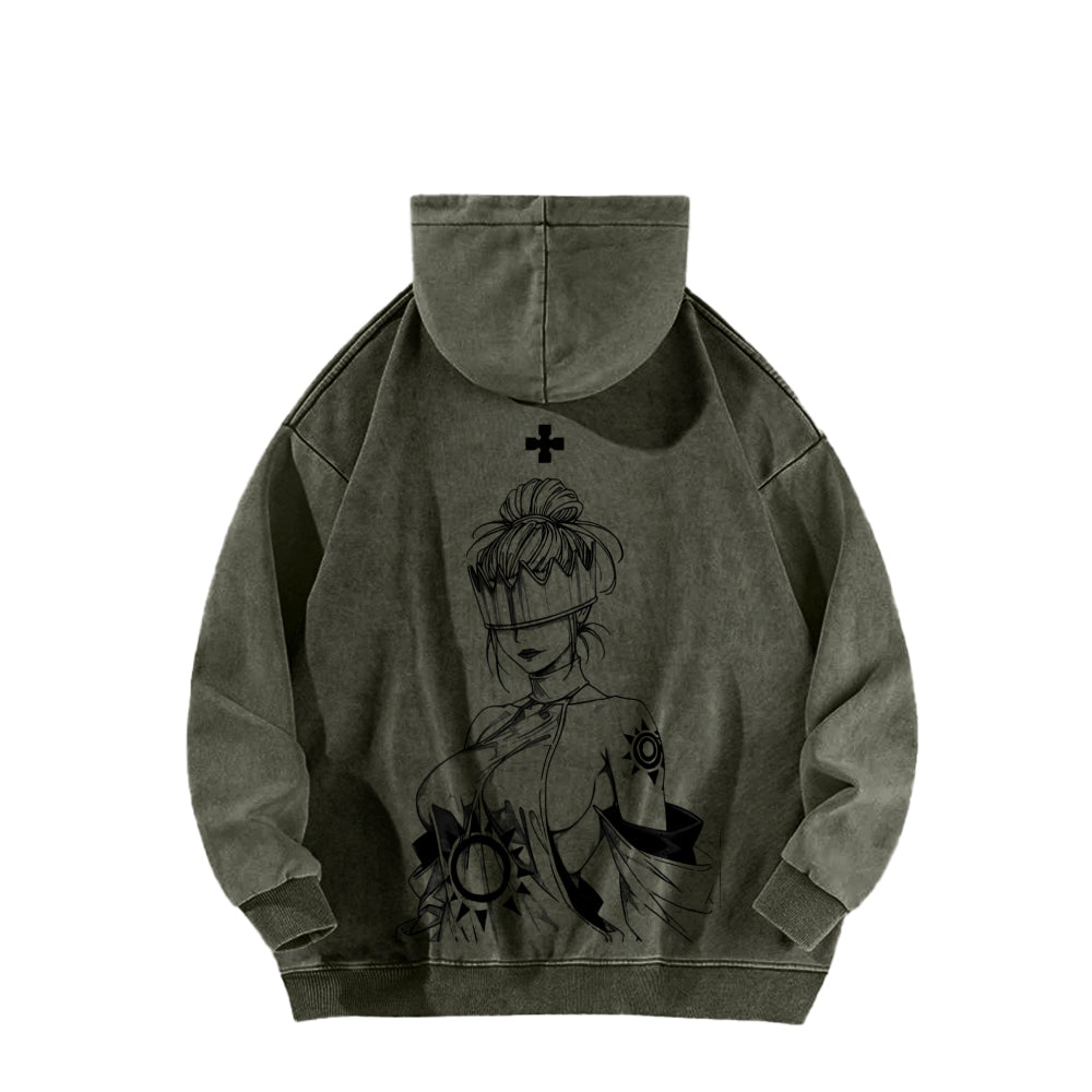 Fire Force Unisex washed sweatshirts 2511000741