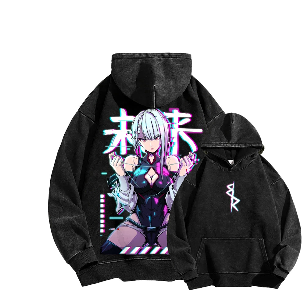 Cyberpunk Unisex washed sweatshirts 2511004416