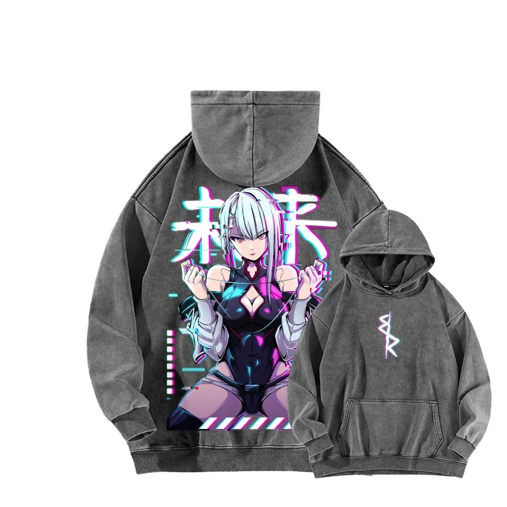 Cyberpunk Unisex washed sweatshirts 2511004416