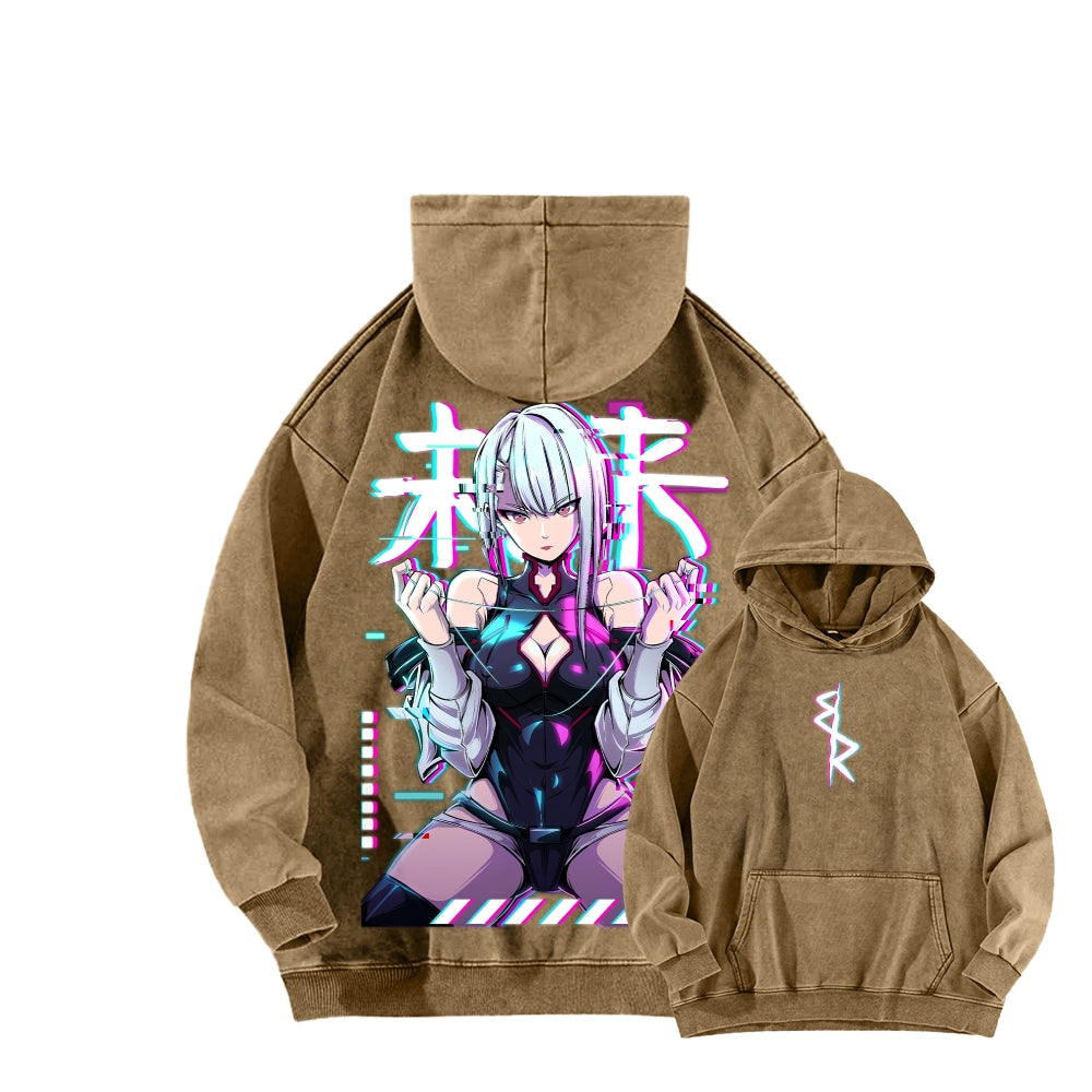 Cyberpunk Unisex washed sweatshirts 2511004416