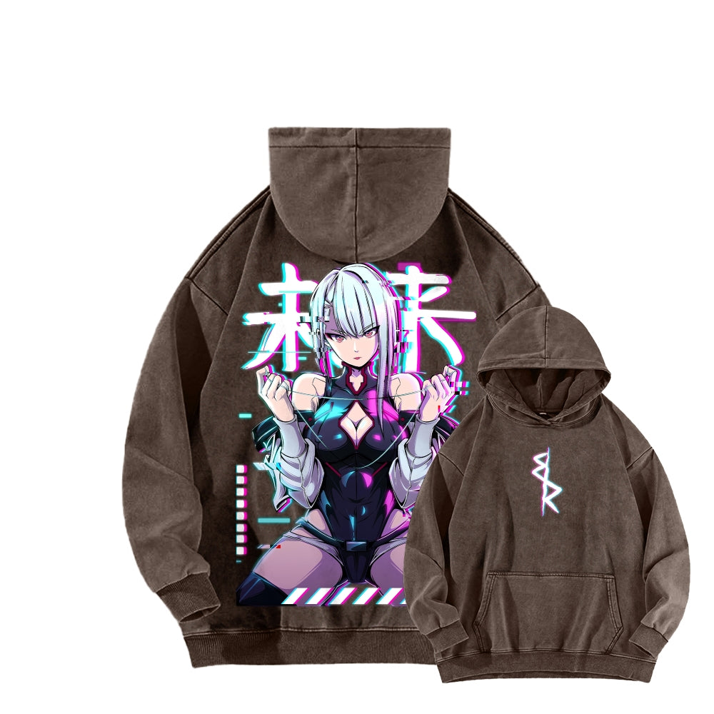 Cyberpunk Unisex washed sweatshirts 2511004416