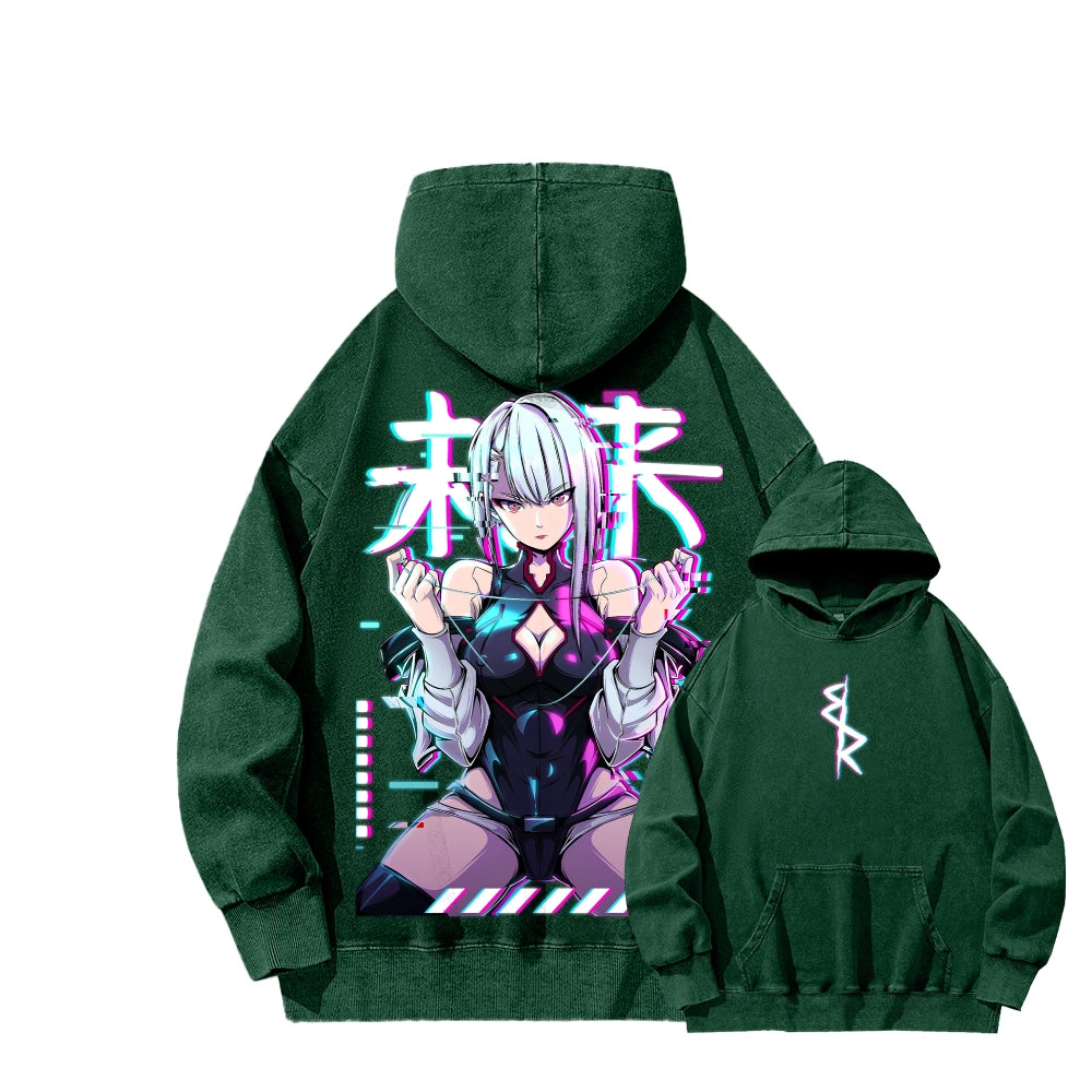 Cyberpunk Unisex washed sweatshirts 2511004416