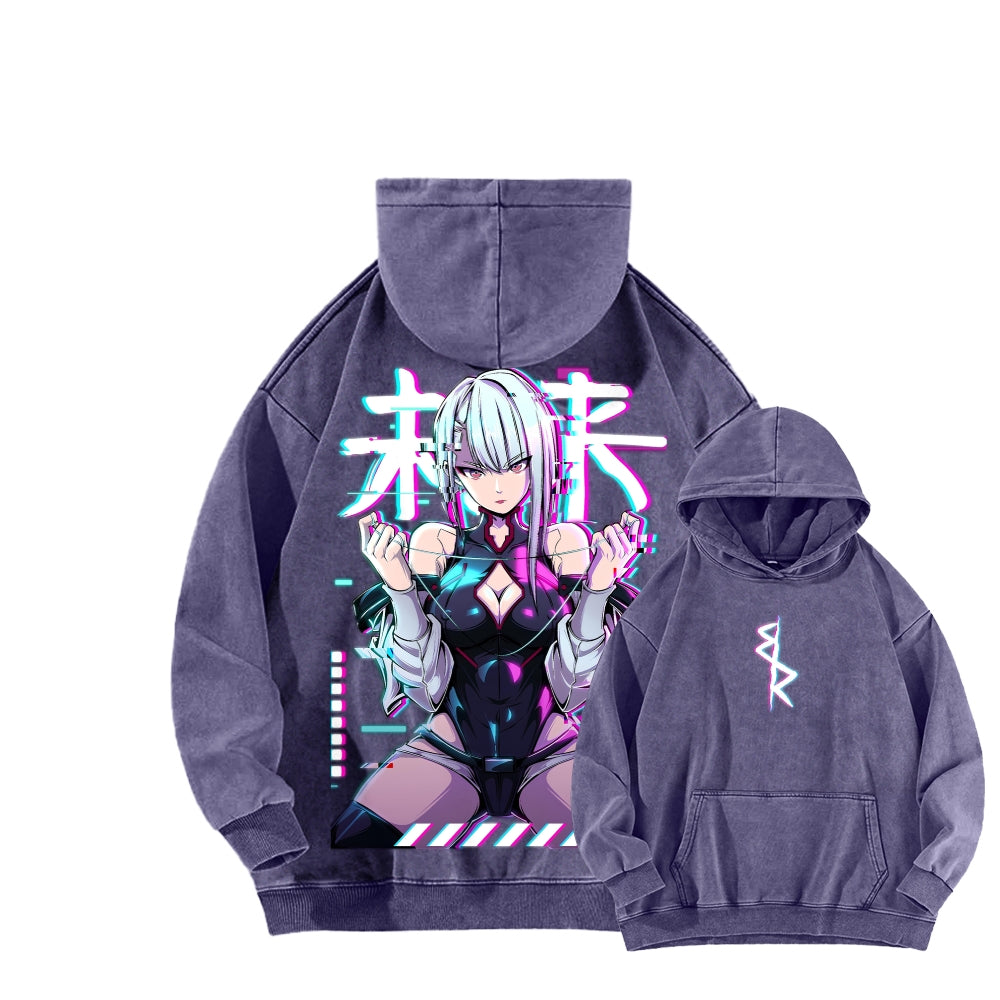 Cyberpunk Unisex washed sweatshirts 2511004416