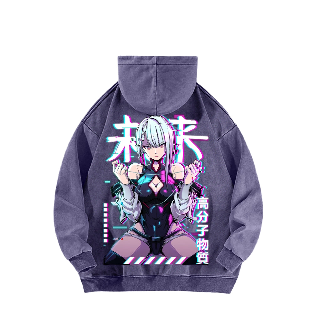 Cyberpunk Unisex washed sweatshirts 2511004416