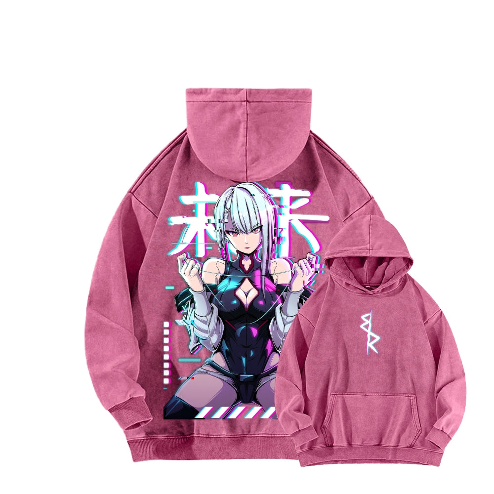 Cyberpunk Unisex washed sweatshirts 2511004416