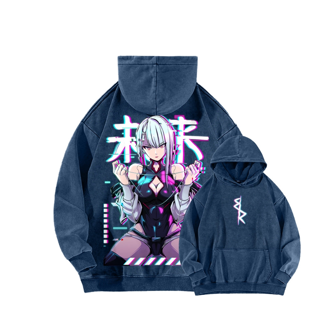 Cyberpunk Unisex washed sweatshirts 2511004416