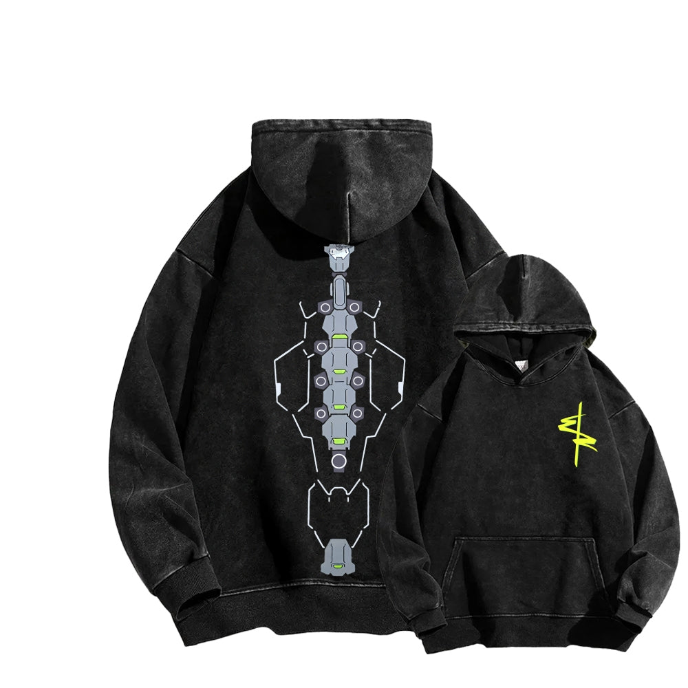 Cyberpunk Unisex washed sweatshirts 2511004559