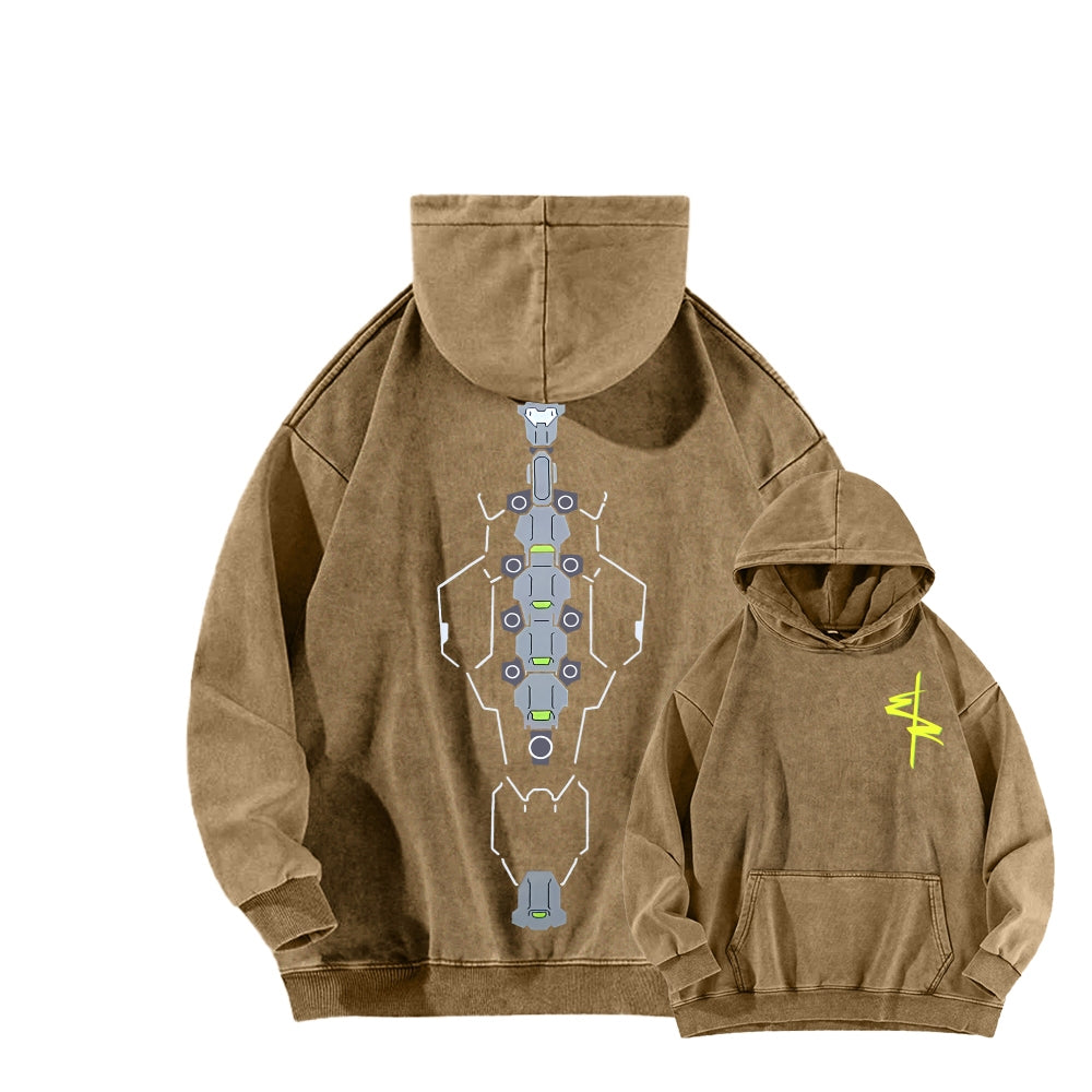 Cyberpunk Unisex washed sweatshirts 2511004559