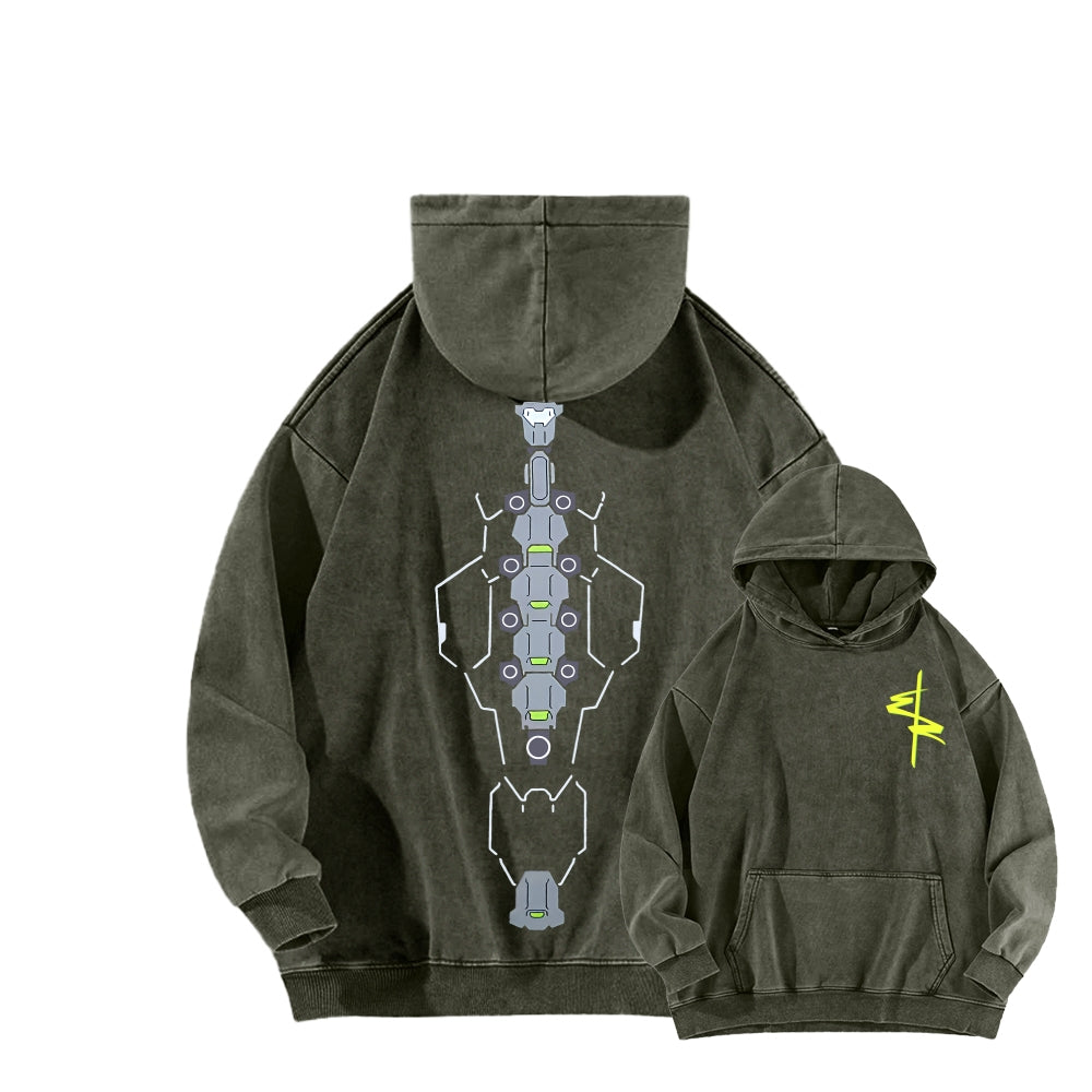 Cyberpunk Unisex washed sweatshirts 2511004559