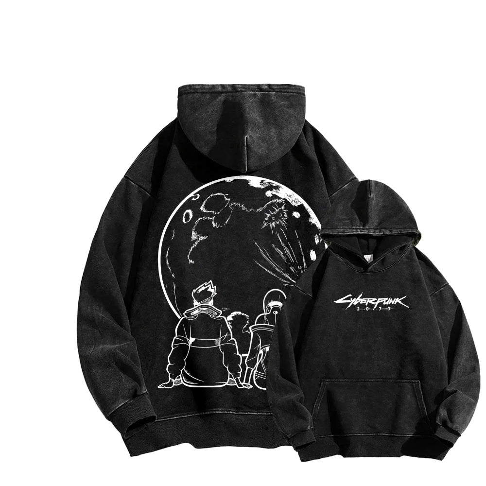 Cyberpunk Unisex washed sweatshirts 2511004560