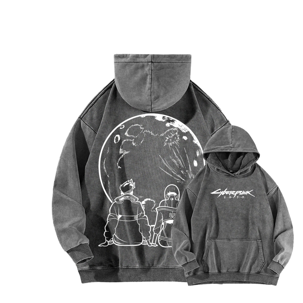 Cyberpunk Unisex washed sweatshirts 2511004560