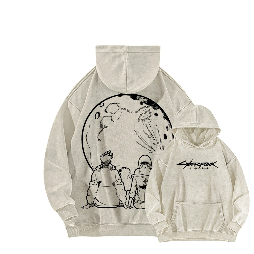 Cyberpunk Unisex washed sweatshirts 2511004560