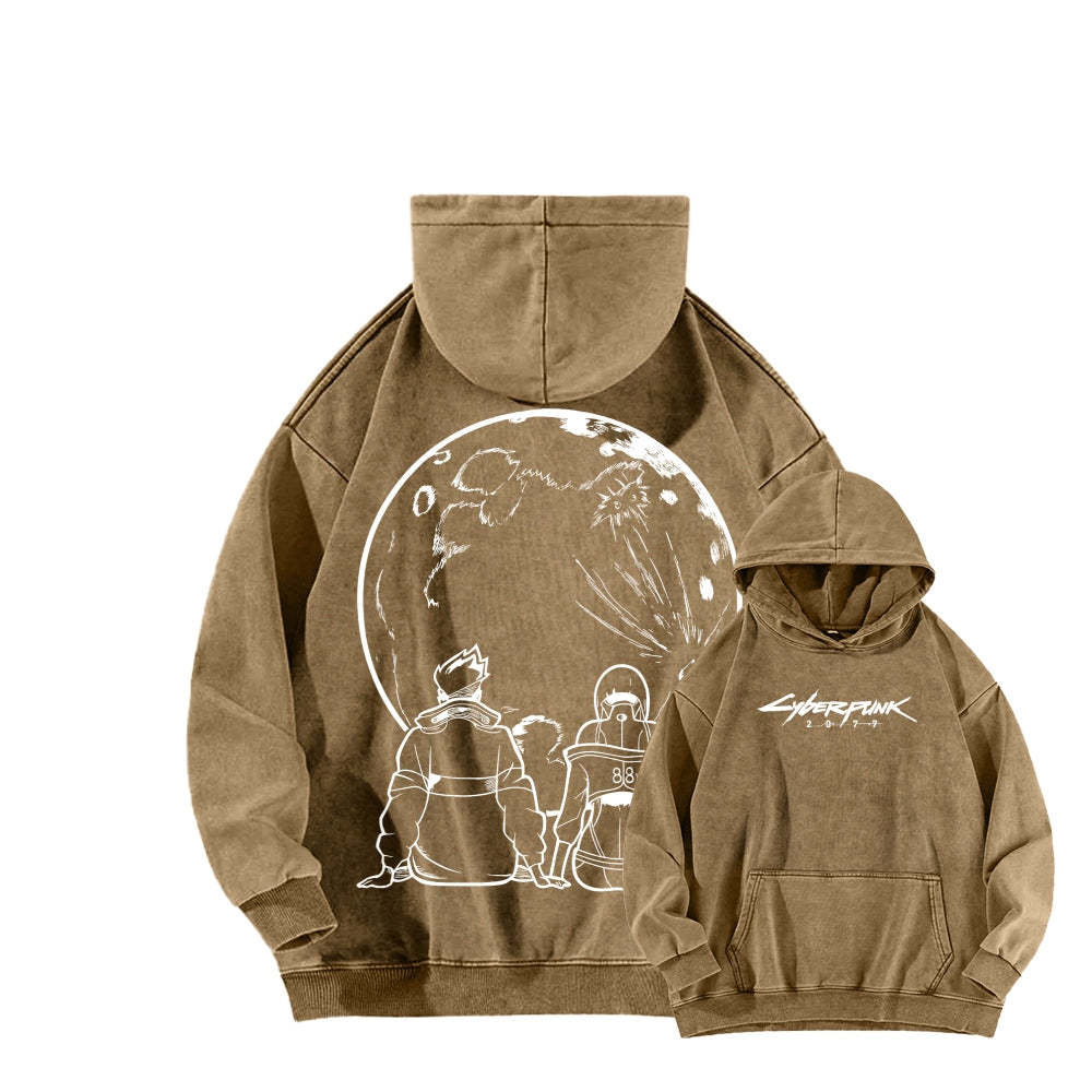 Cyberpunk Unisex washed sweatshirts 2511004560