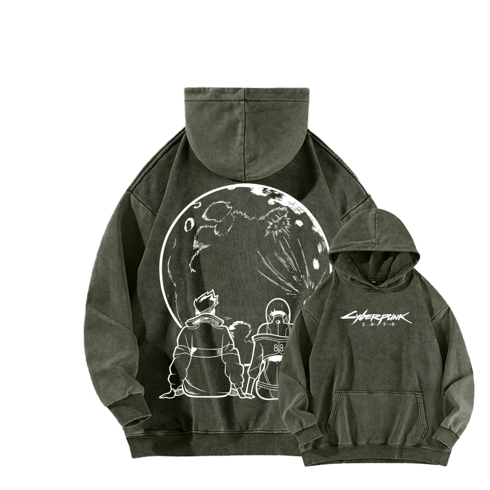 Cyberpunk Unisex washed sweatshirts 2511004560