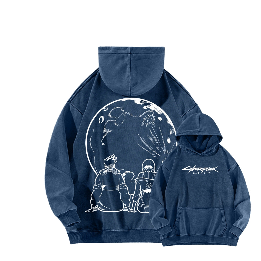 Cyberpunk Unisex washed sweatshirts 2511004560
