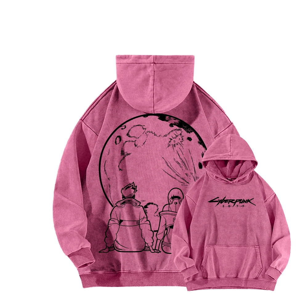 Cyberpunk Unisex washed sweatshirts 2511004560
