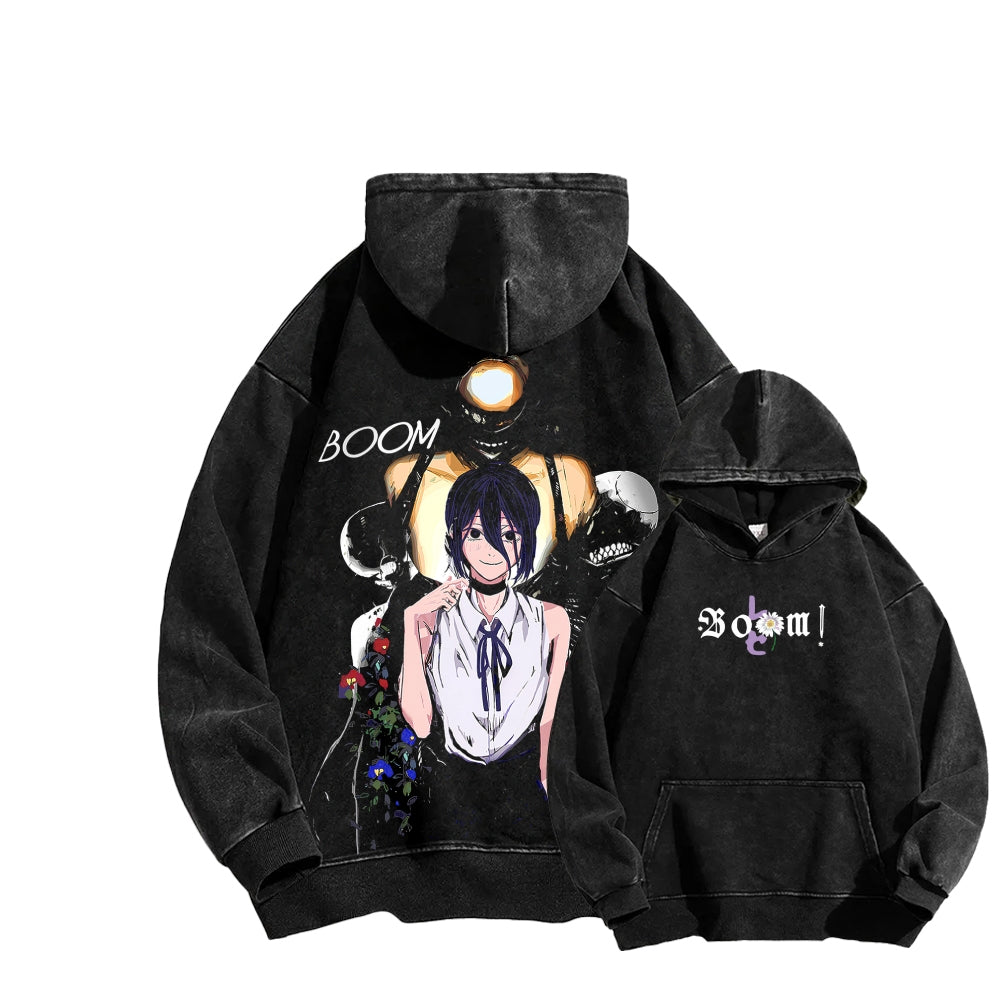 Chainsaw Man Unisex washed sweatshirts 2511007196