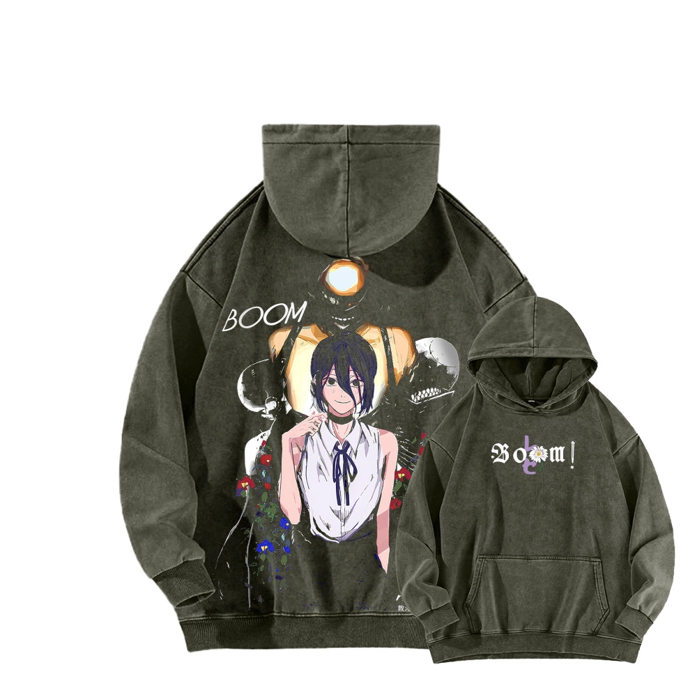 Chainsaw Man Unisex washed sweatshirts 2511007196