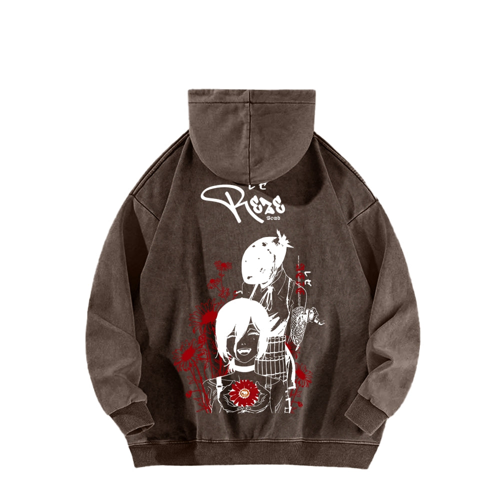 Chainsaw Man Unisex washed sweatshirts 2511007204
