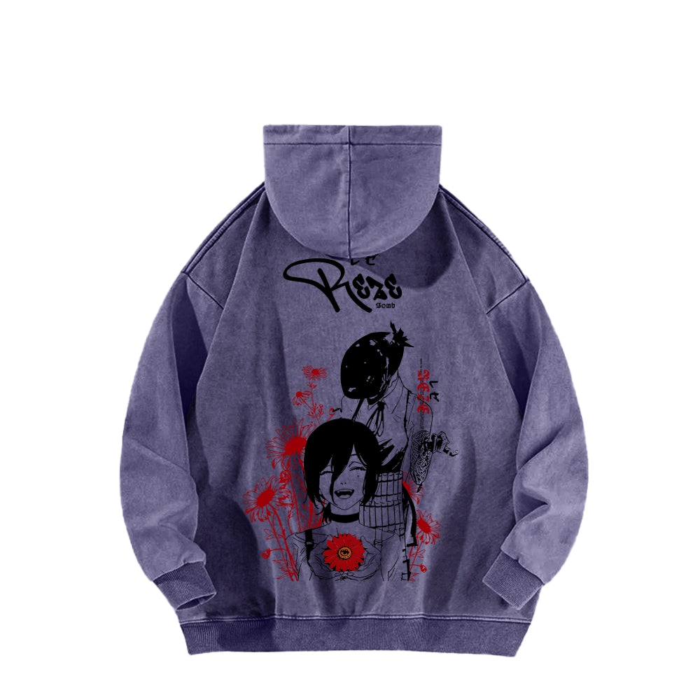 Chainsaw Man Unisex washed sweatshirts 2511007204