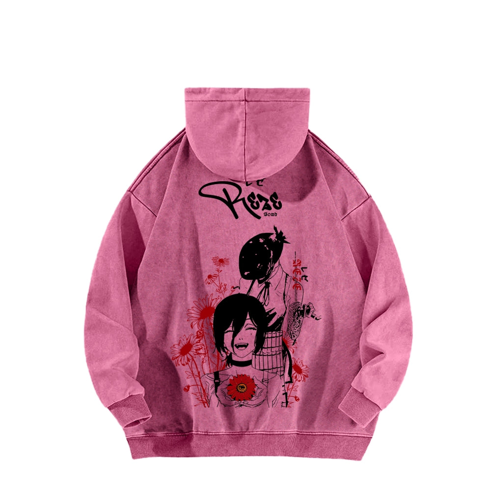 Chainsaw Man Unisex washed sweatshirts 2511007204