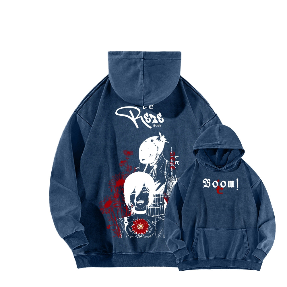 Chainsaw Man Unisex washed sweatshirts 2511007204
