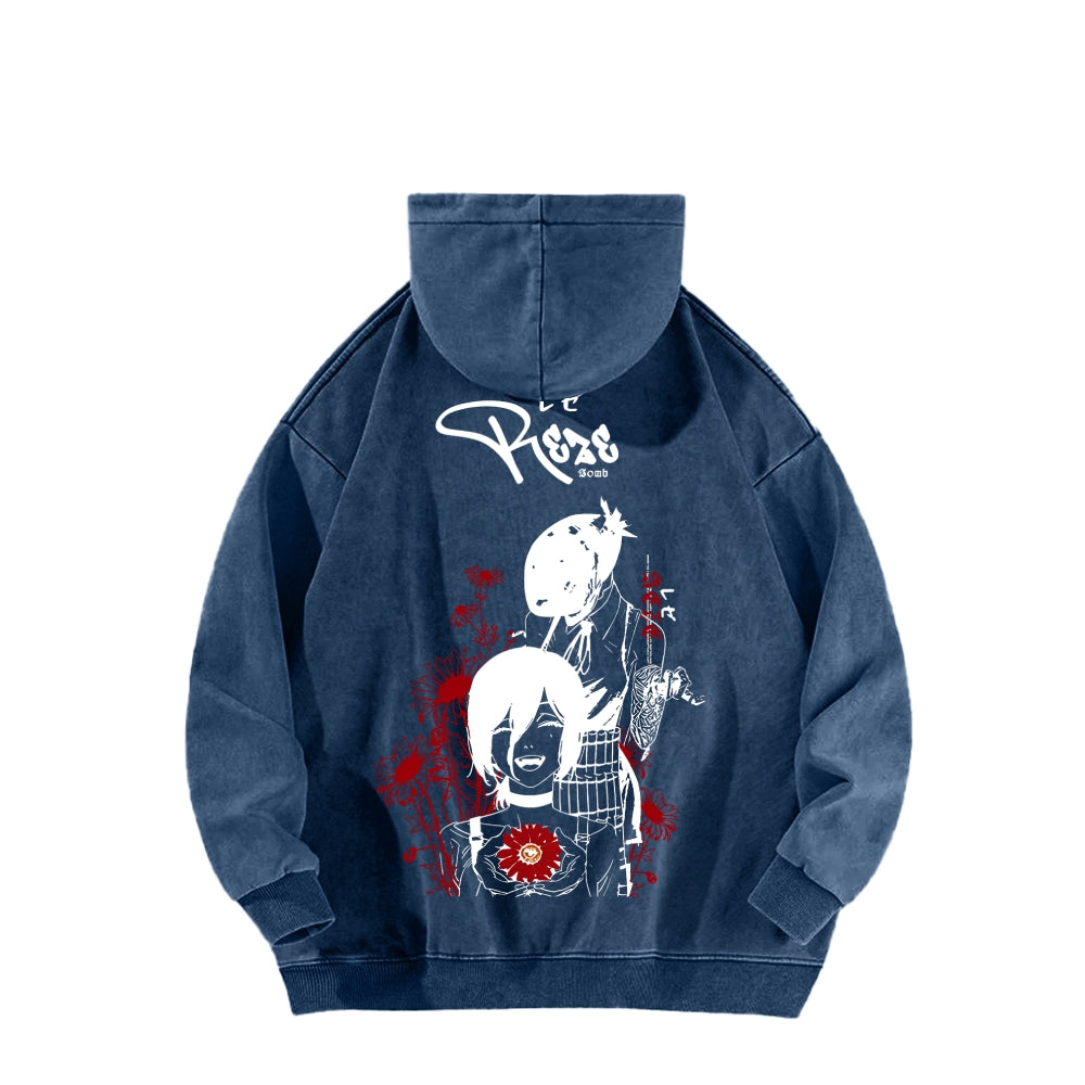 Chainsaw Man Unisex washed sweatshirts 2511007204