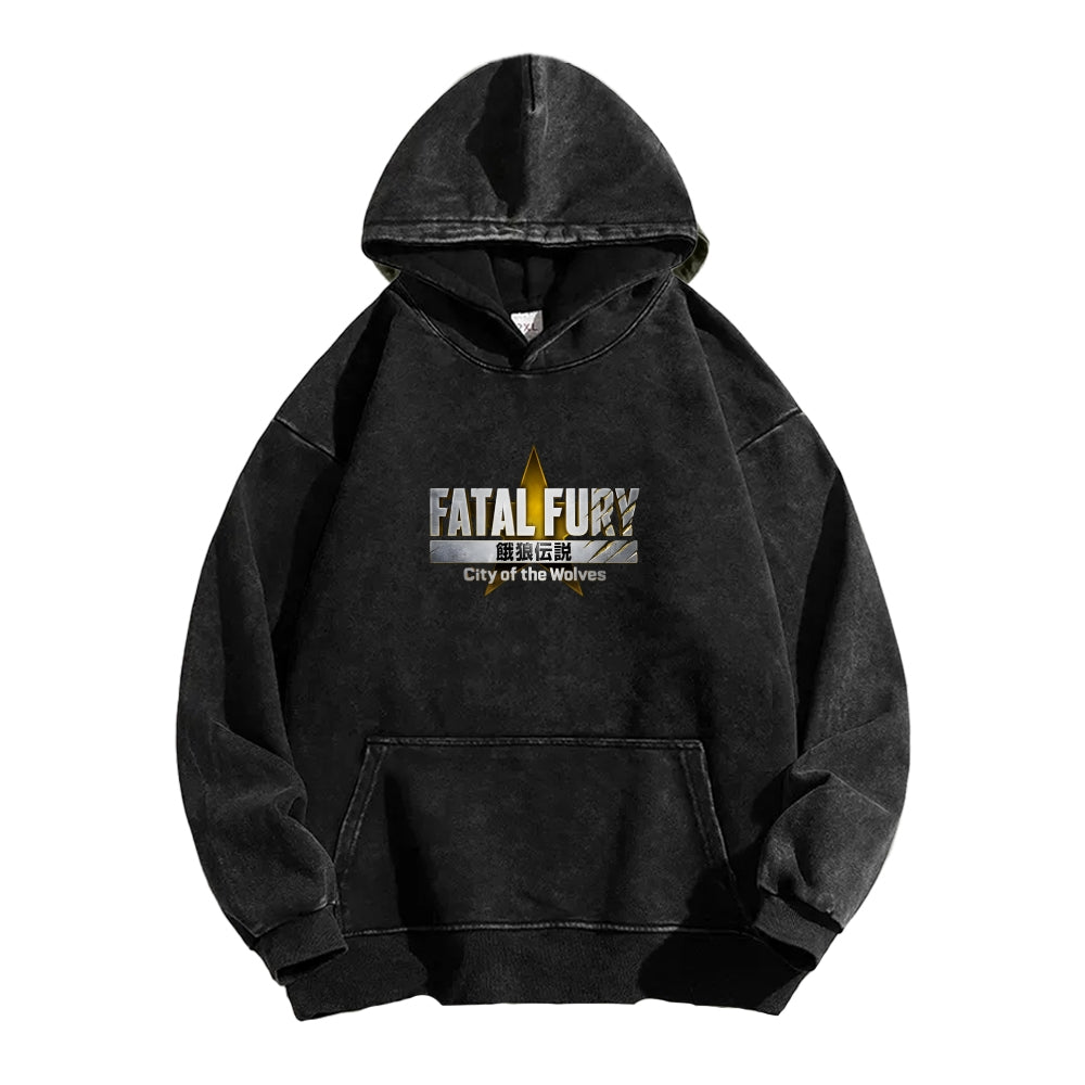 Fatal Fury Unisex washed sweatshirts 2511007962