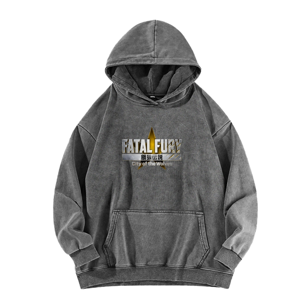 Fatal Fury Unisex washed sweatshirts 2511007962
