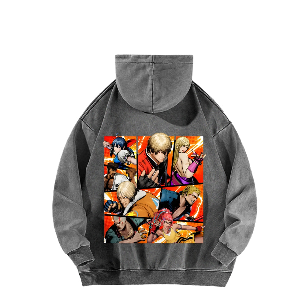 Fatal Fury Unisex washed sweatshirts 2511007962