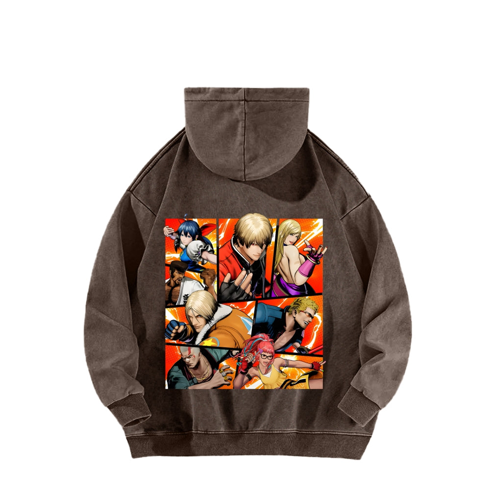 Fatal Fury Unisex washed sweatshirts 2511007962