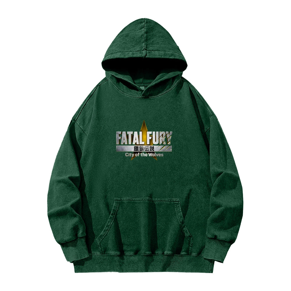 Fatal Fury Unisex washed sweatshirts 2511007962