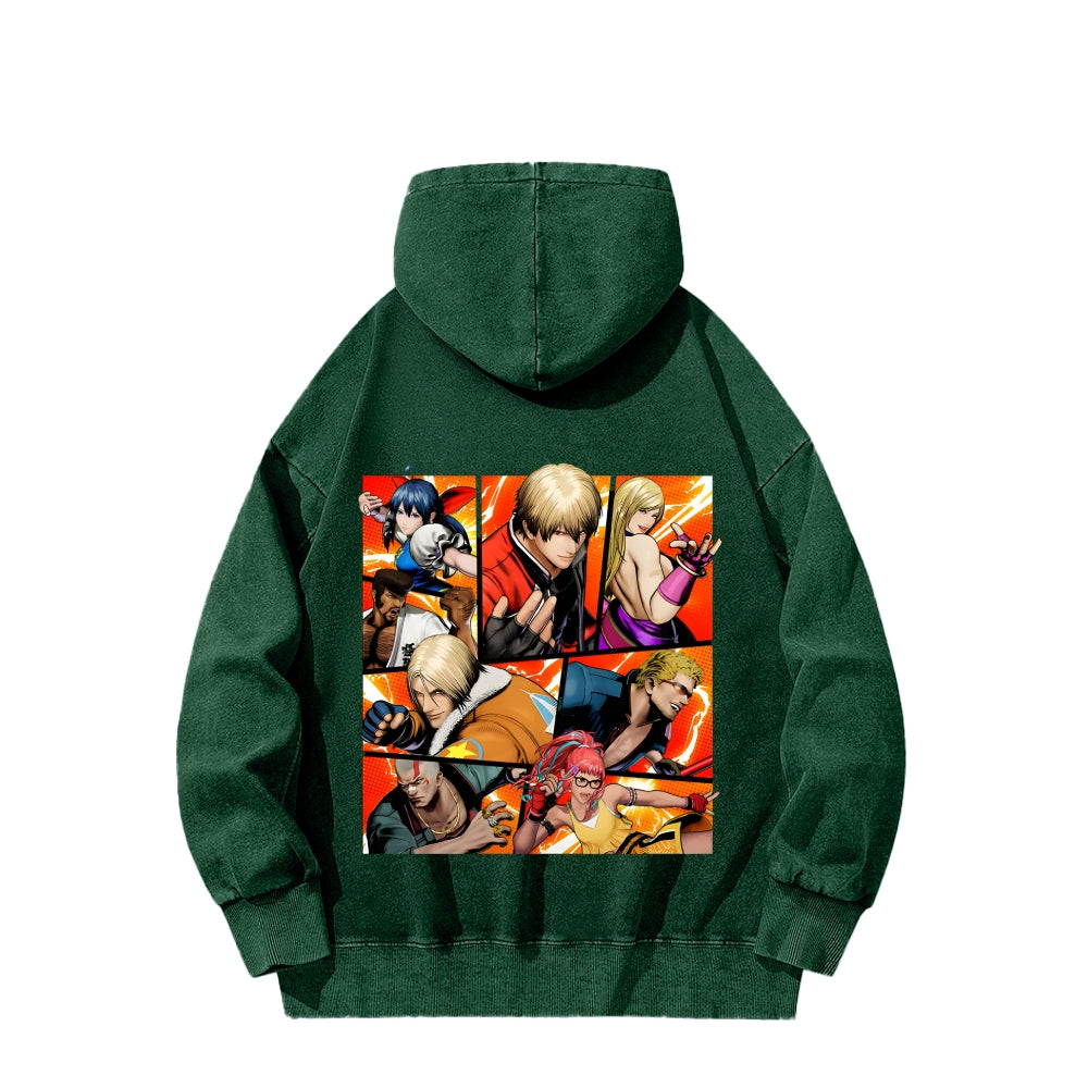 Fatal Fury Unisex washed sweatshirts 2511007962