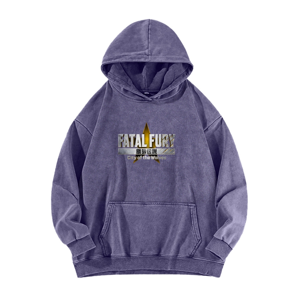 Fatal Fury Unisex washed sweatshirts 2511007962