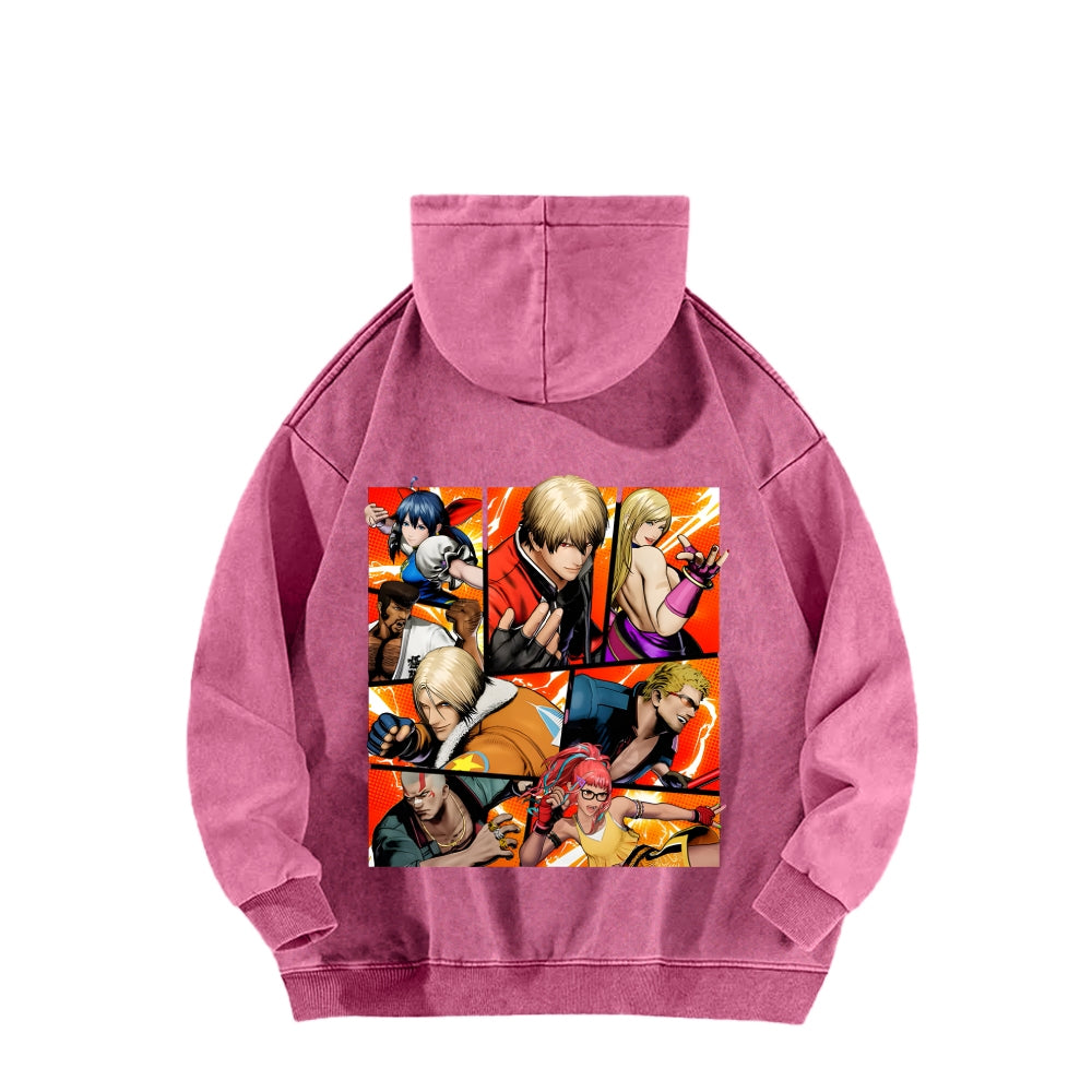 Fatal Fury Unisex washed sweatshirts 2511007962