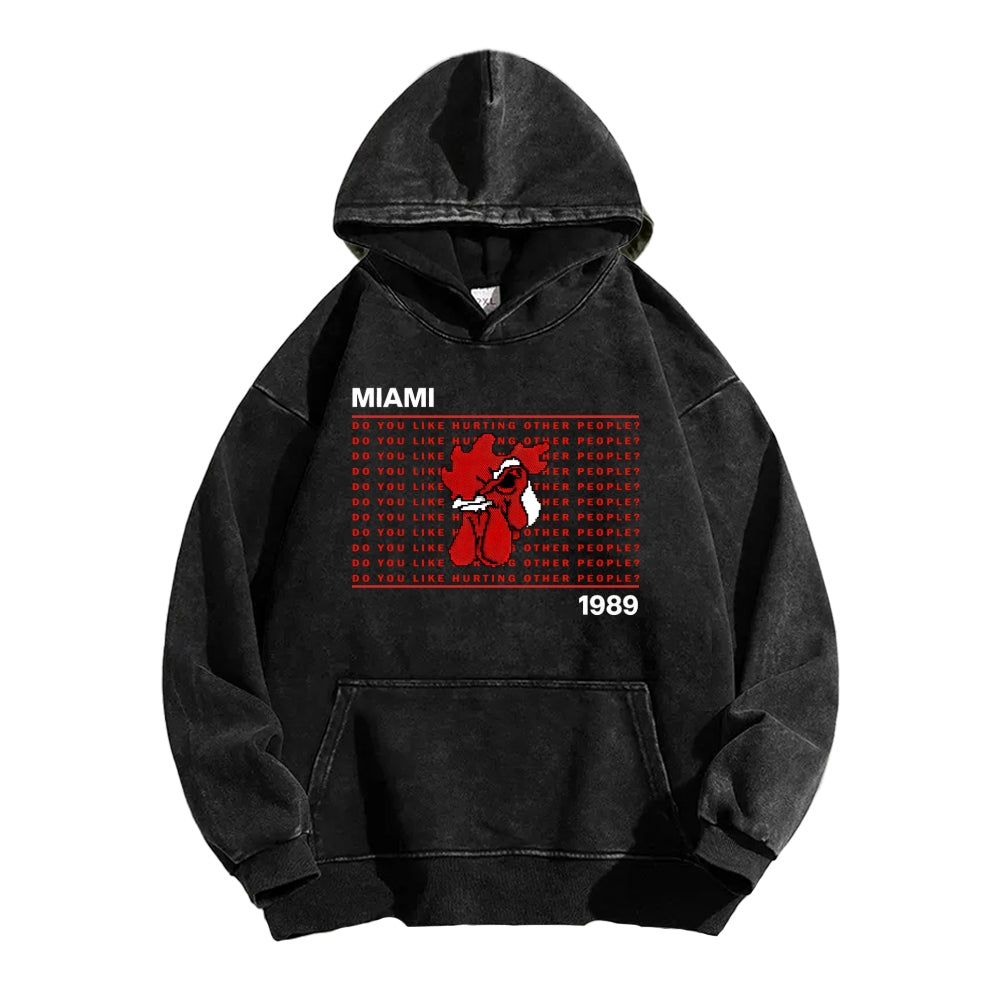 Hotline Miami Unisex washed sweatshirts 2511014991