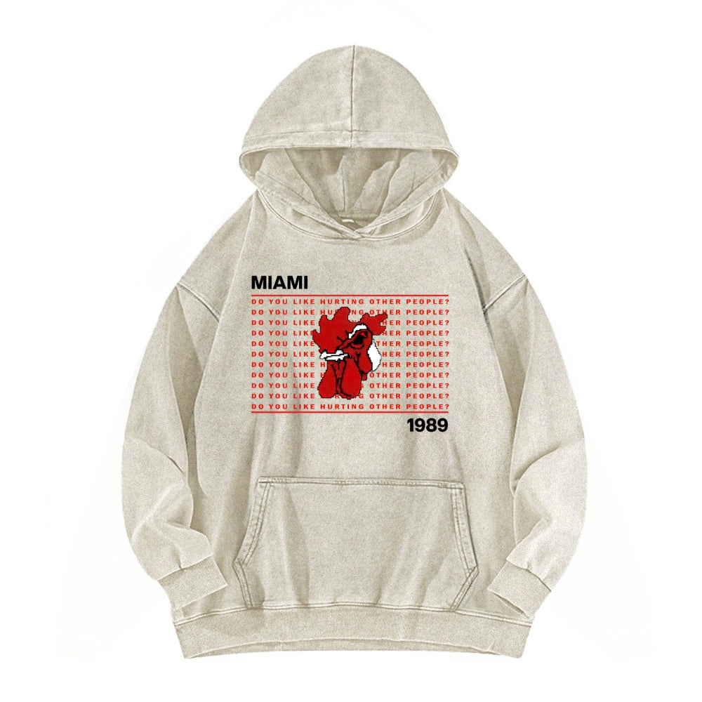 Hotline Miami Unisex washed sweatshirts 2511014991