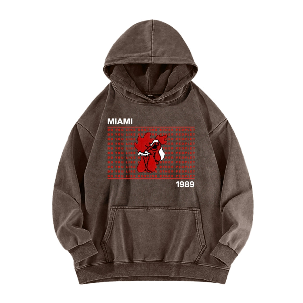 Hotline Miami Unisex washed sweatshirts 2511014991
