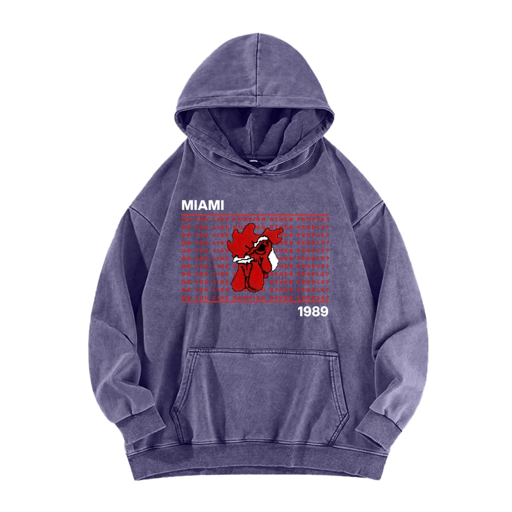 Hotline Miami Unisex washed sweatshirts 2511014991