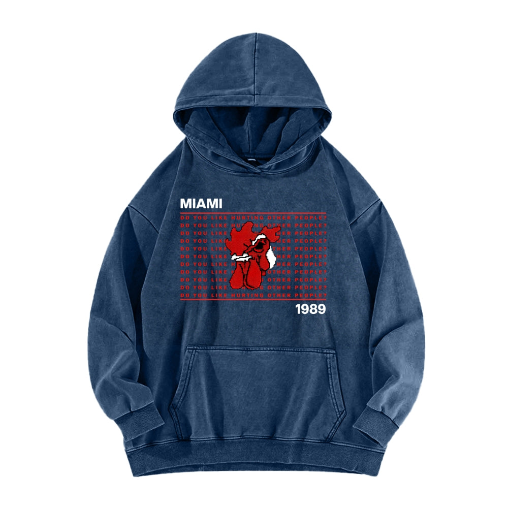 Hotline Miami Unisex washed sweatshirts 2511014991
